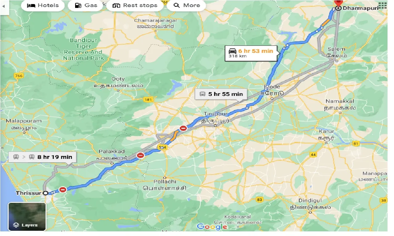 thrissur-to-dharmapuri-taxi