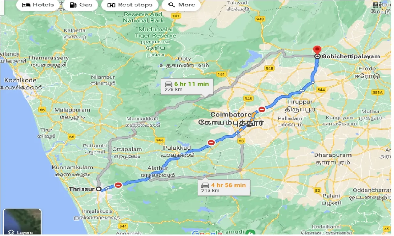 thrissur-to-gobichettipalayam-taxi