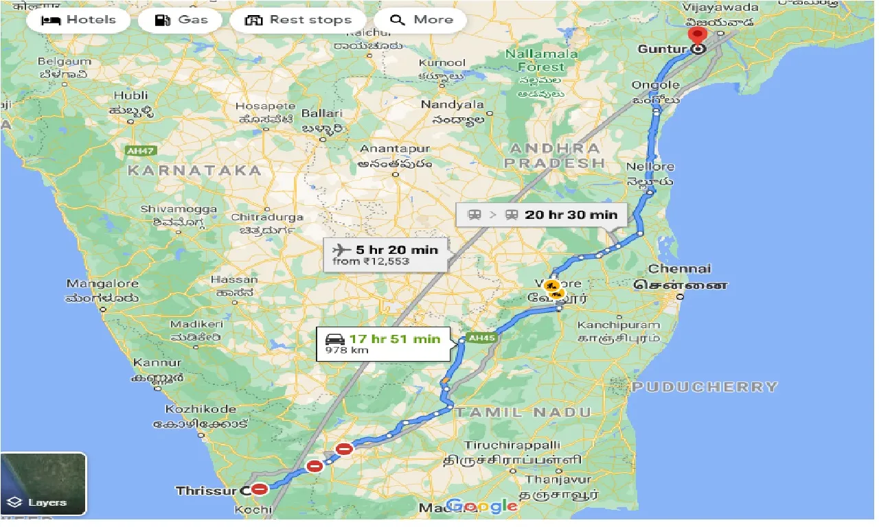 thrissur-to-guntur-taxi