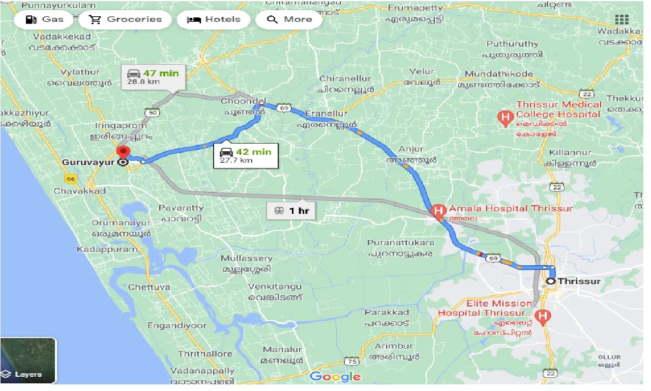 thrissur-to-guruvayoor-one-way