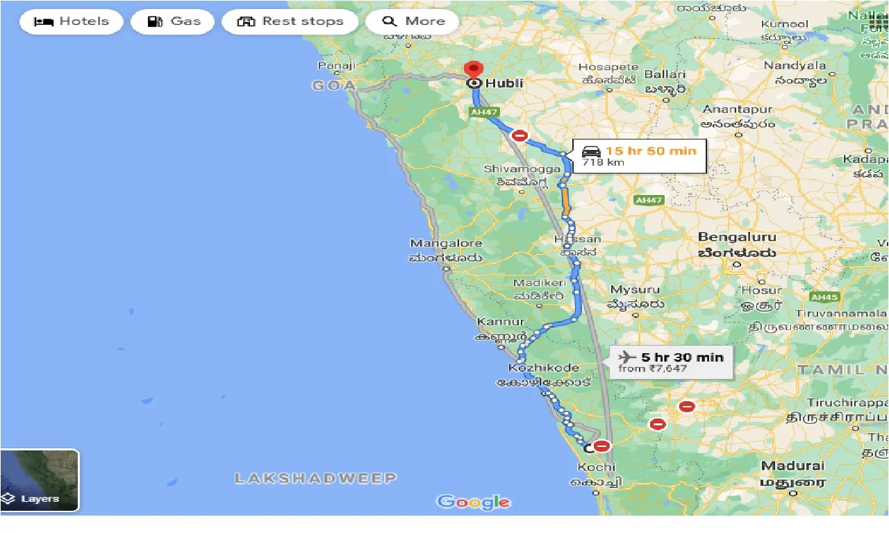 thrissur-to-hubli-taxi