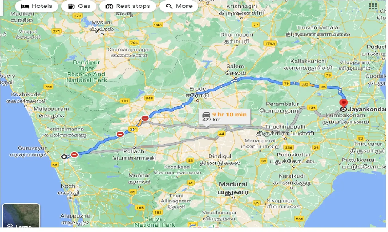 thrissur-to-jayankondam-taxi
