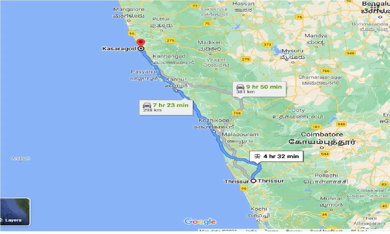 thrissur-to-kasaragod-taxi