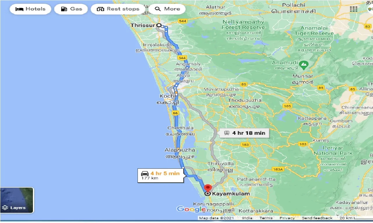 thrissur-to-kayamkulam-taxi