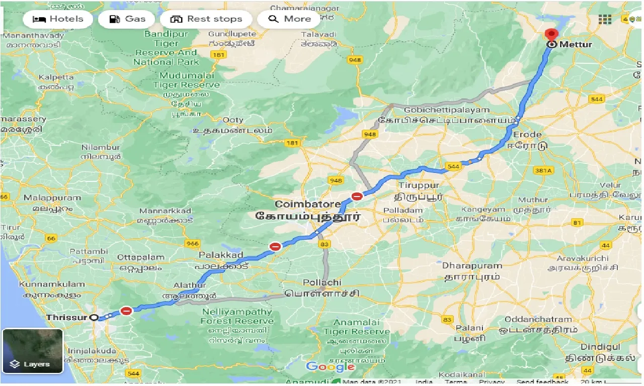 thrissur-to-mettur-one-way