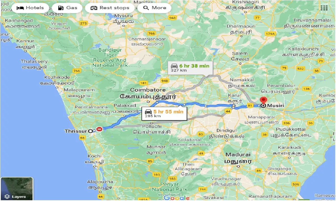 thrissur-to-musiri-one-way