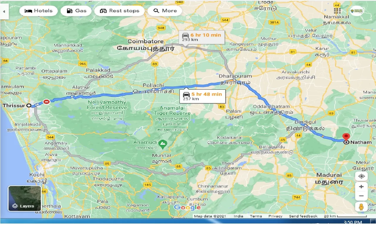 thrissur-to-natham-one-way