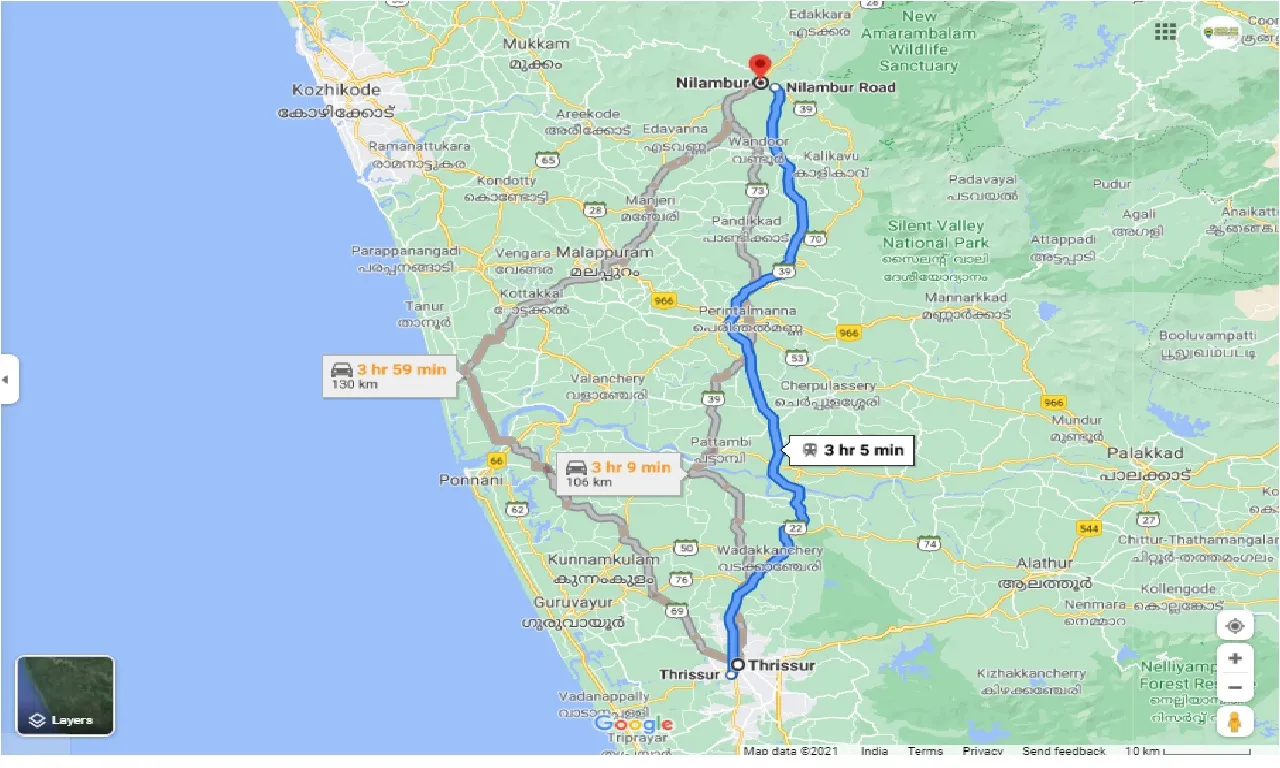 thrissur-to-nilambur-round-trip