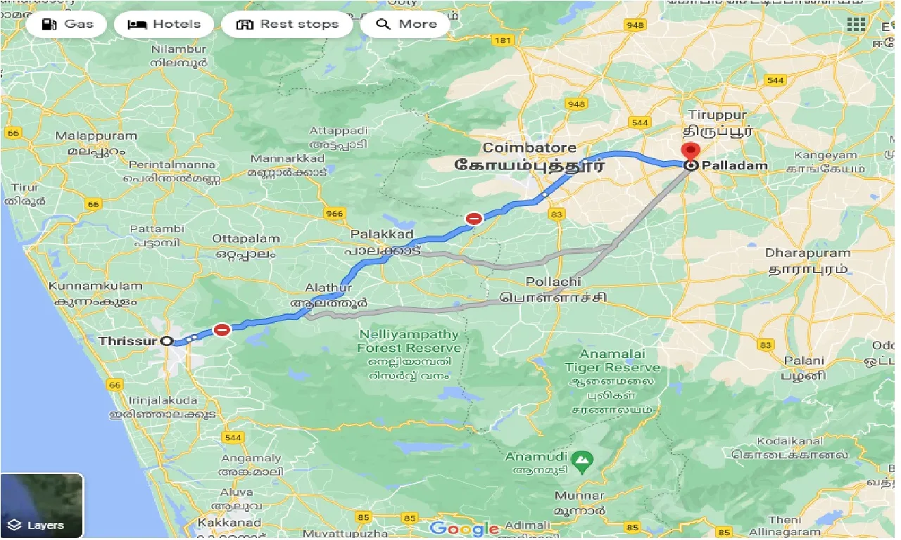 thrissur-to-palladam-one-way
