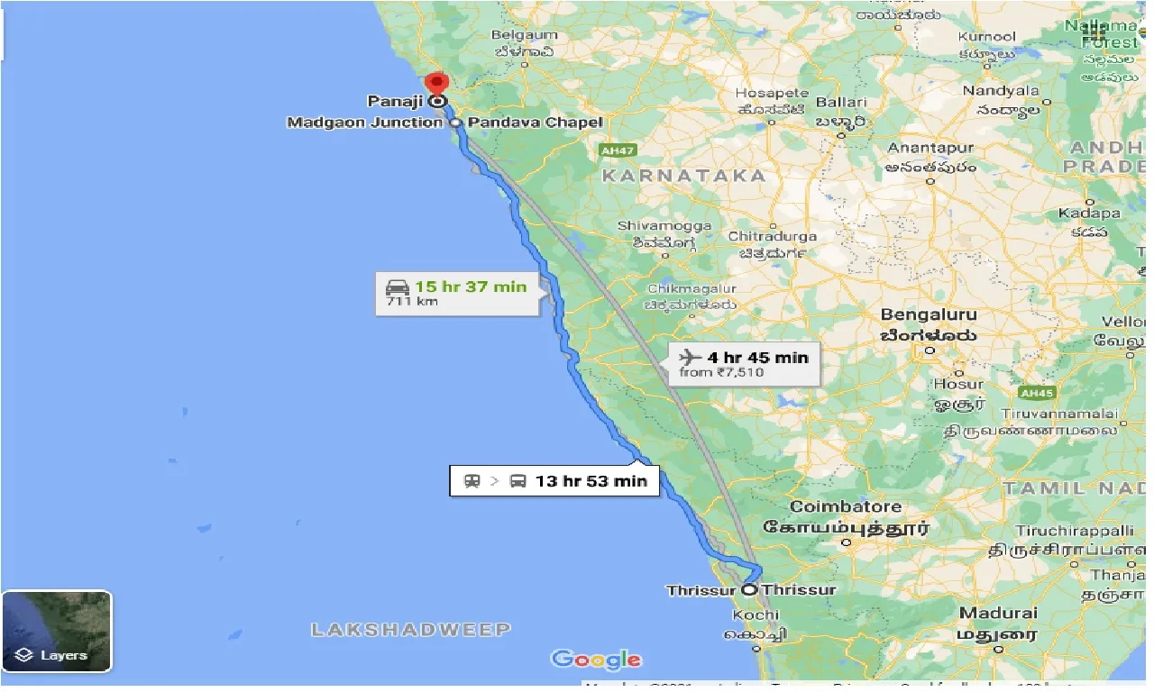 thrissur-to-panaji-one-way