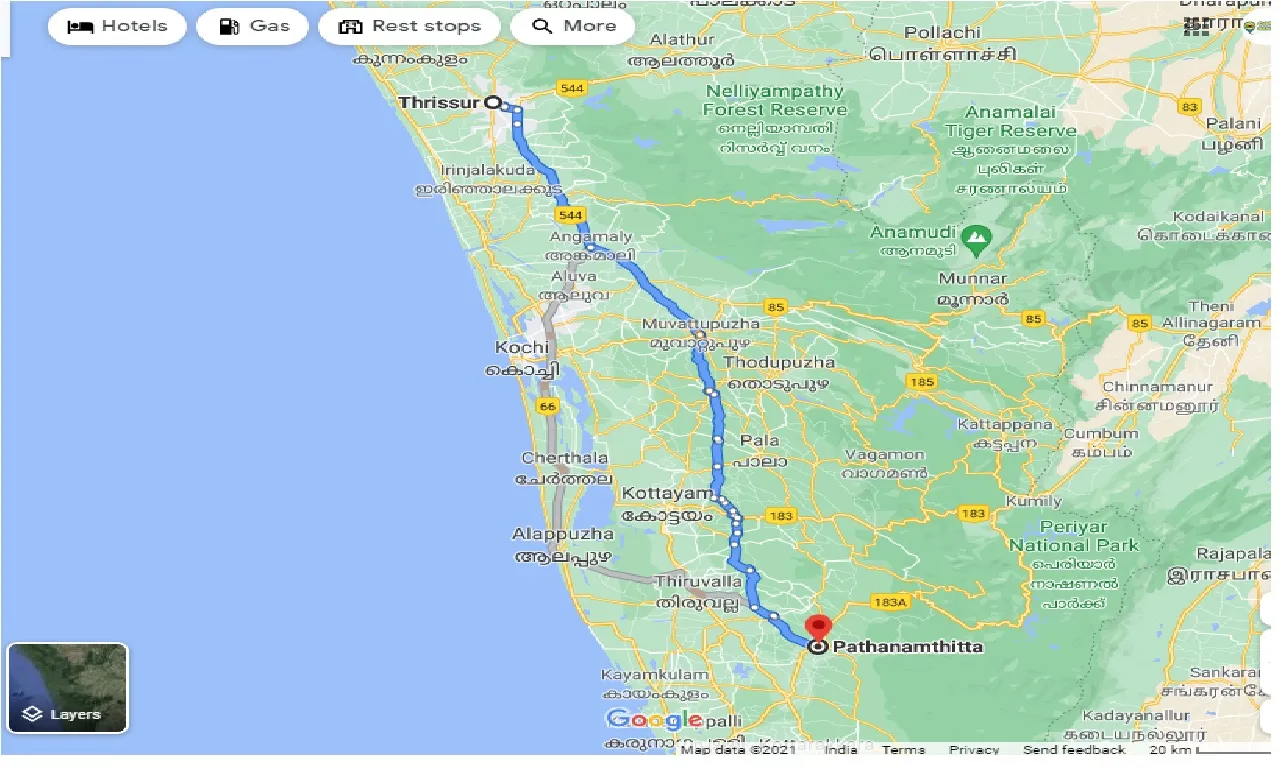 thrissur-to-pathanamthitta-taxi