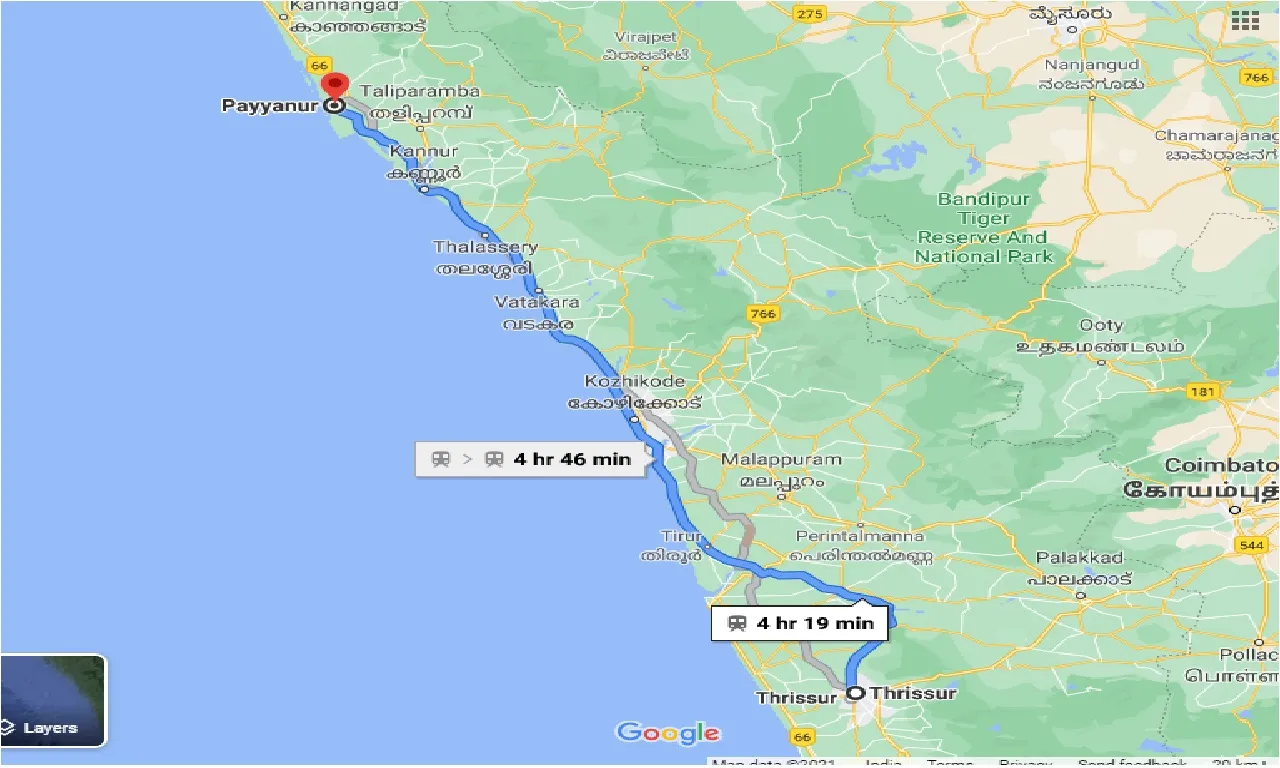 thrissur-to-payyanur-taxi