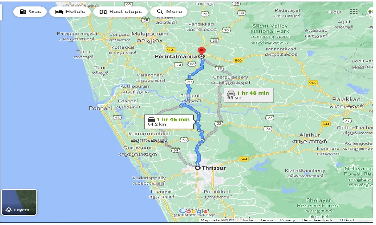 thrissur-to-perintalmanna-one-way