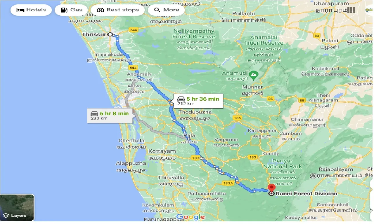 thrissur-to-ranni-forest-division-taxi