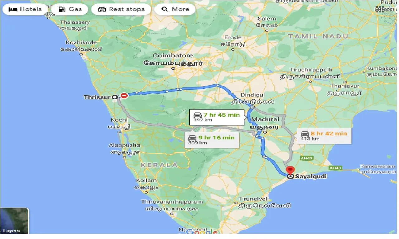 thrissur-to-sayalgudi-taxi