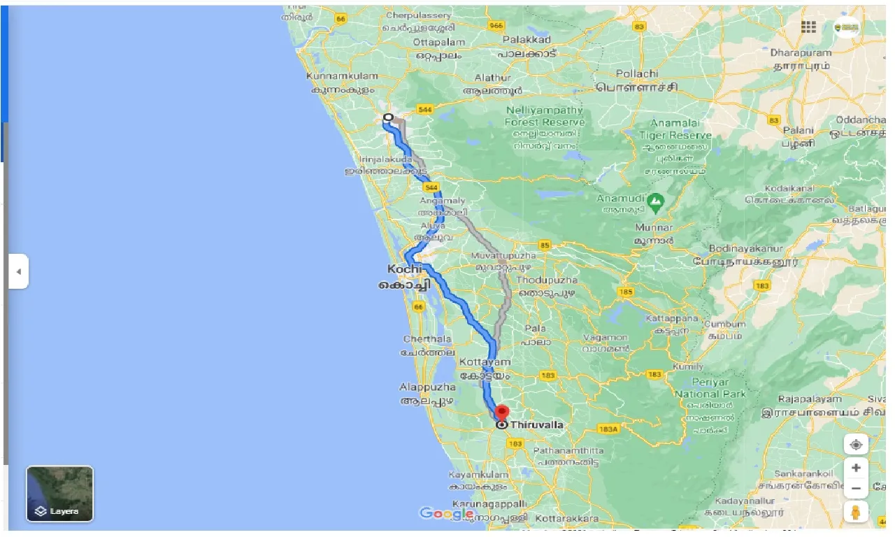 thrissur-to-thiruvalla-round-trip