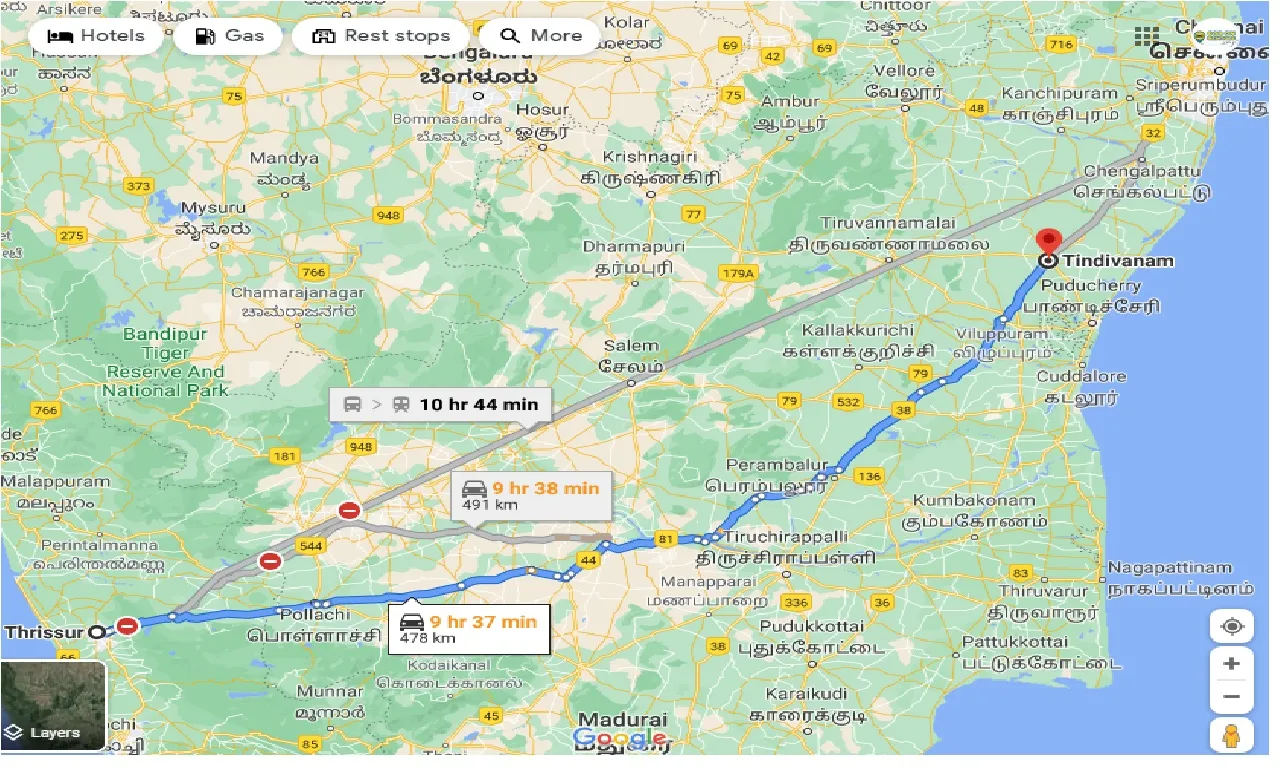 thrissur-to-tindivanam-taxi