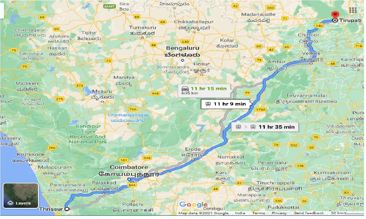 thrissur-to-tirupati-taxi