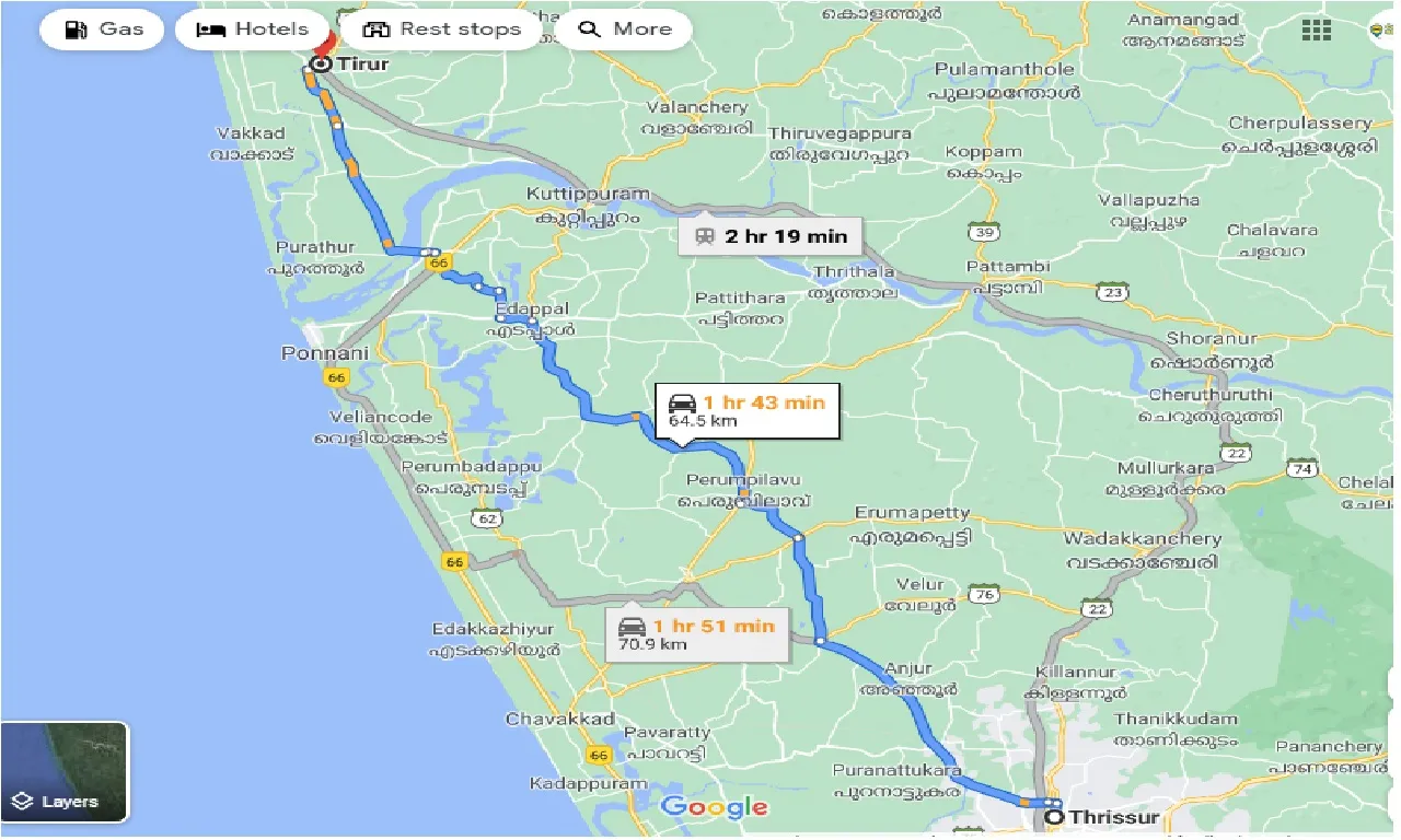 thrissur-to-tirur-taxi