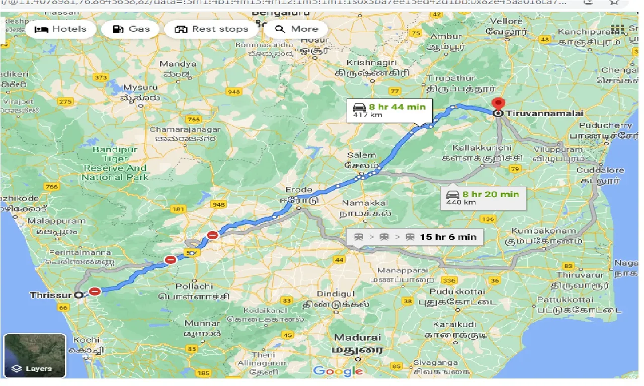 thrissur-to-tiruvannamalai-taxi