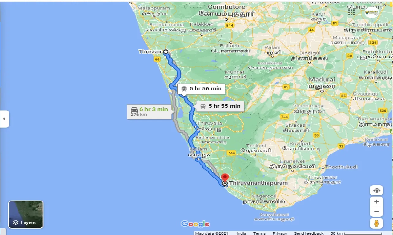 thrissur-to-trivandrum-round-trip
