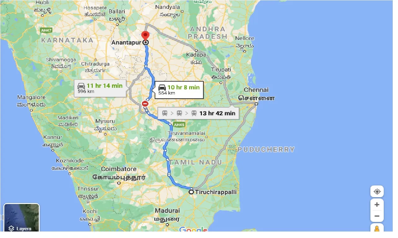 tiruchirappalli-to-anantapur-taxi