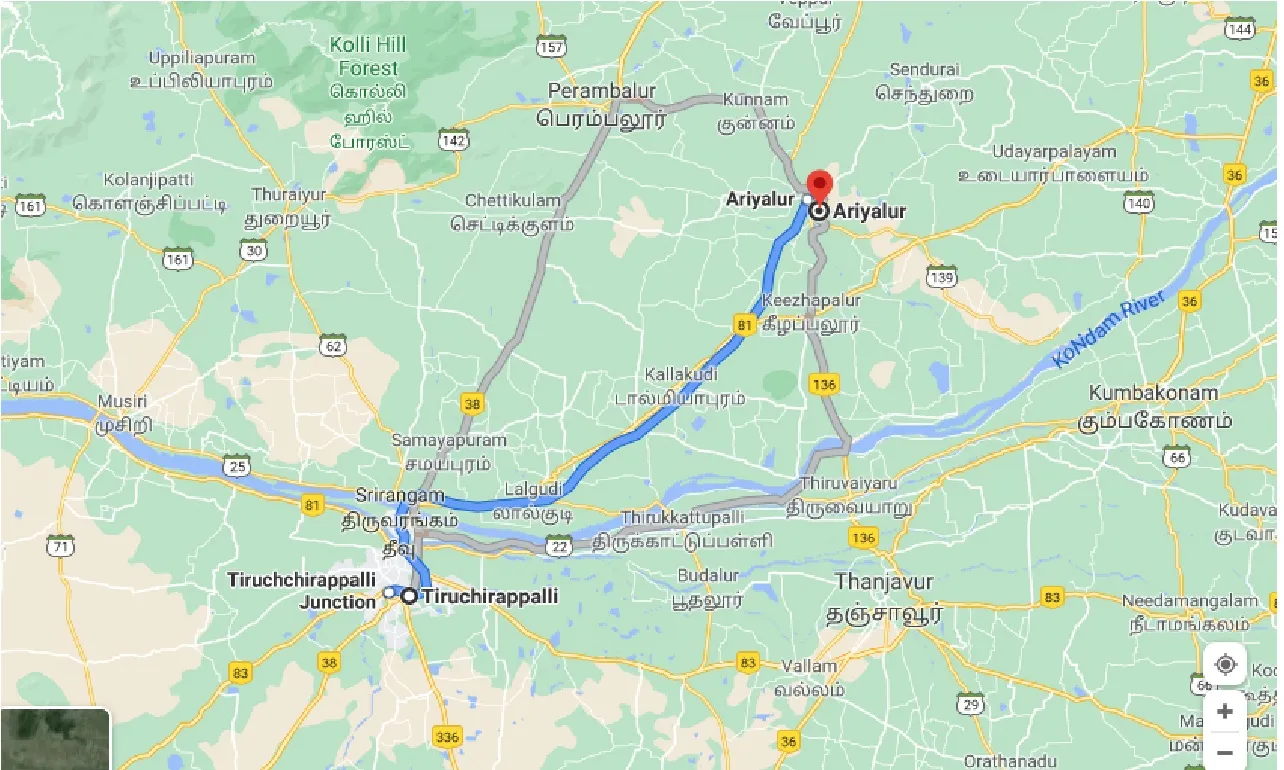 tiruchirappalli-to-ariyalur-taxi