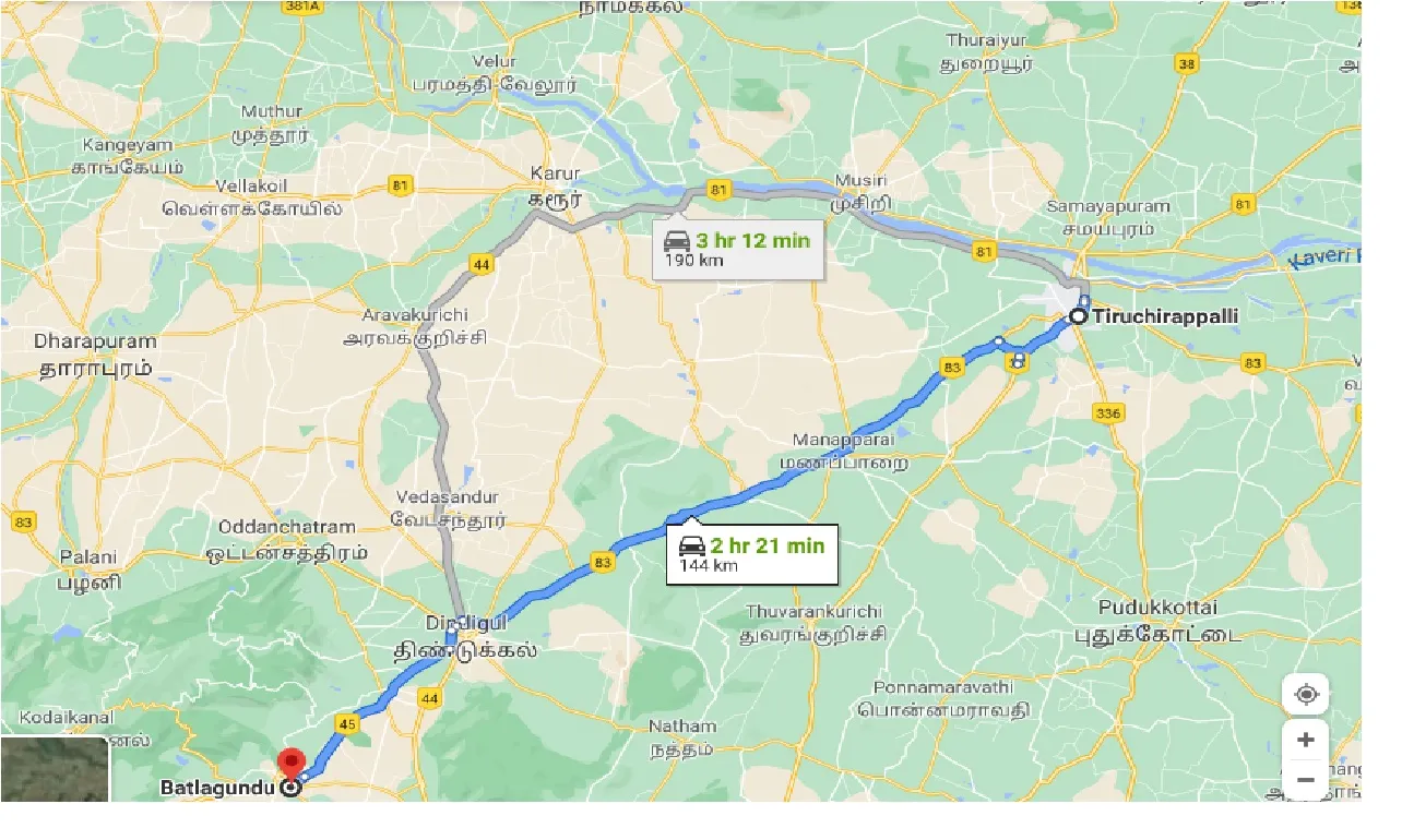tiruchirappalli-to-batlagundu-one-way