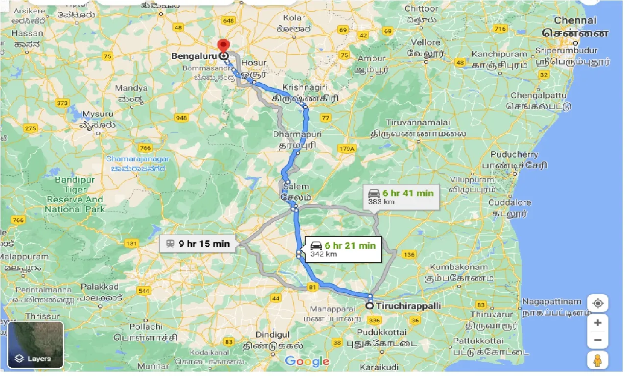 tiruchirappalli-to-bengaluru-one-way
