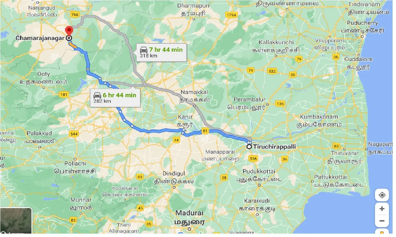 tiruchirappalli-to-chamarajanagar-taxi