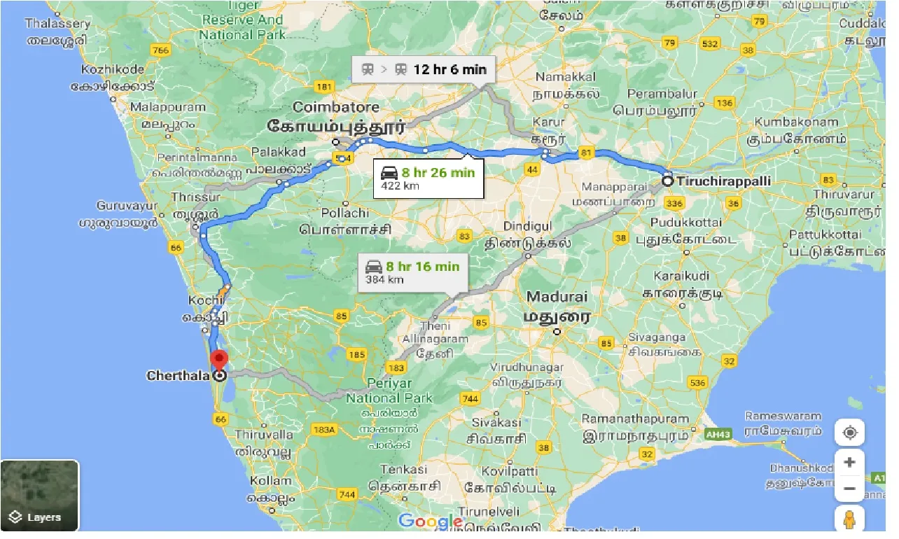 tiruchirappalli-to-cherthala-one-way