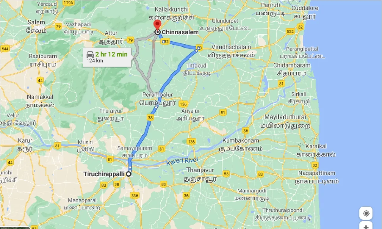 tiruchirappalli-to-chinnasalem-taxi