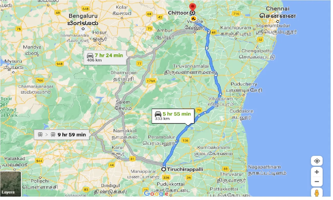 tiruchirappalli-to-chittoor-taxi