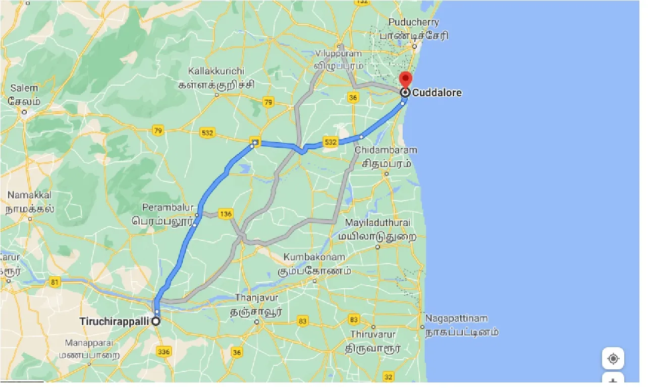 tiruchirappalli-to-cuddalore-taxi