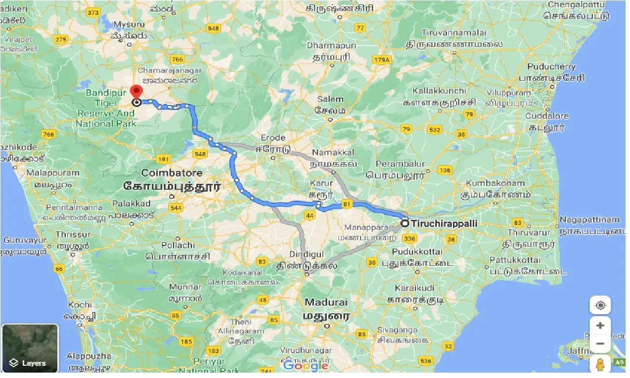 tiruchirappalli-to-gundlupete-taxi