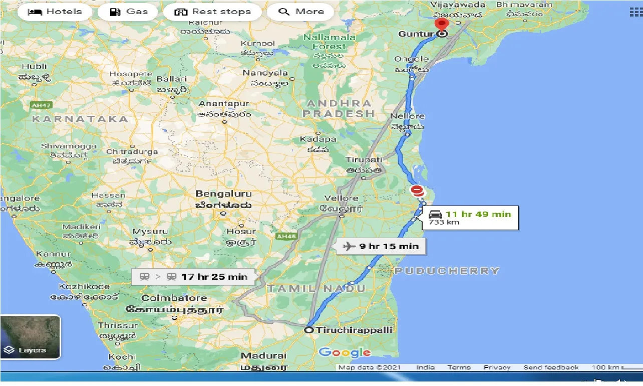 tiruchirappalli-to-guntur-one-way