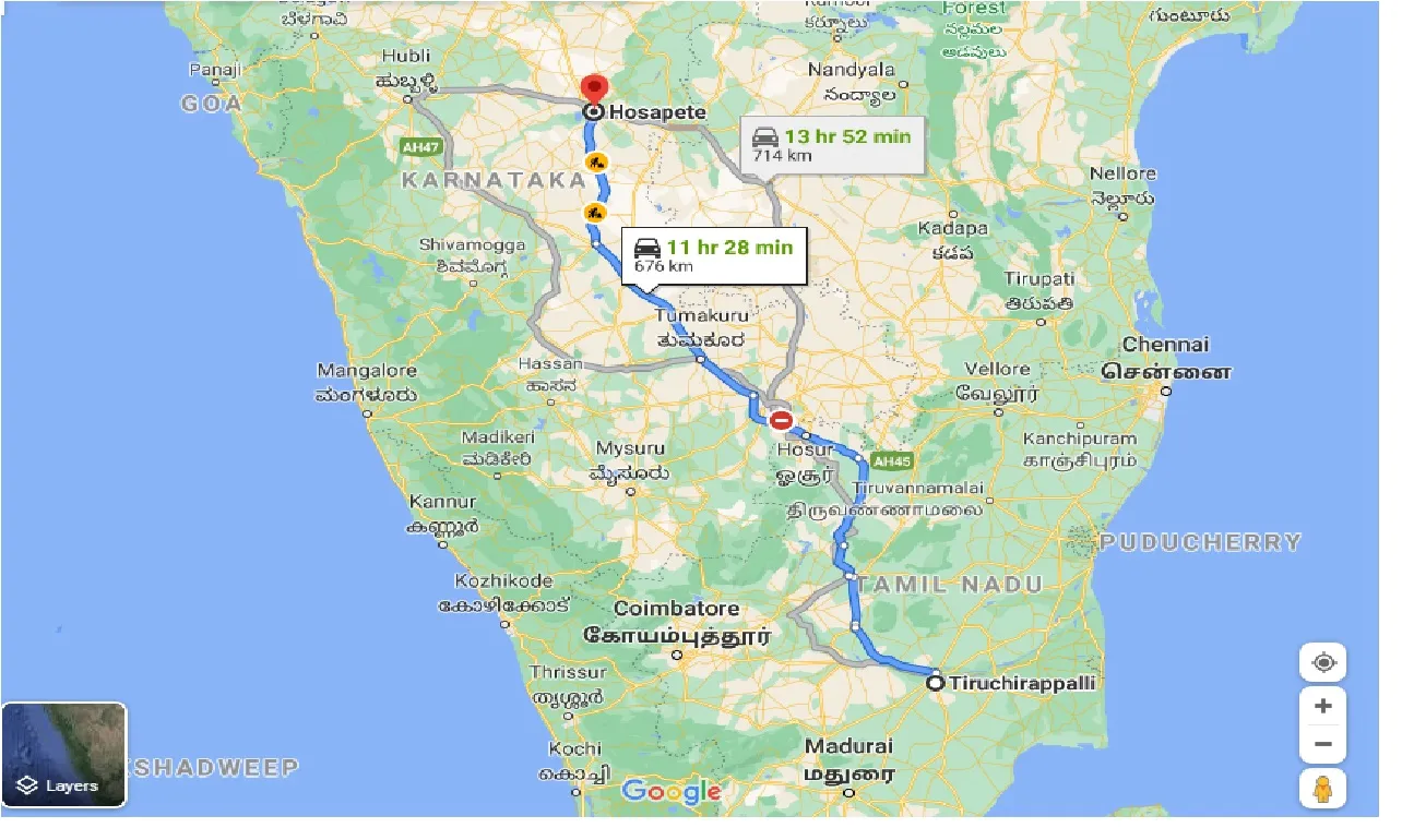 tiruchirappalli-to-hosapete-one-way