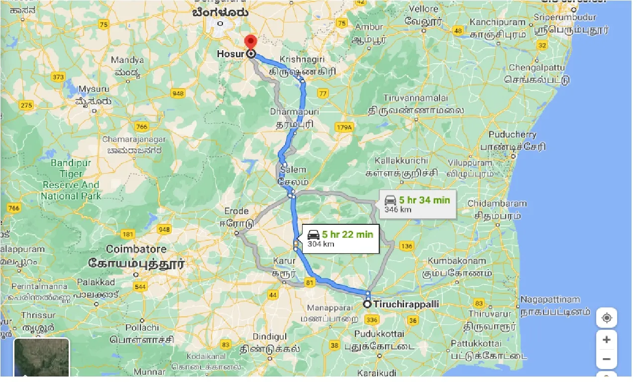 tiruchirappalli-to-hosur-one-way
