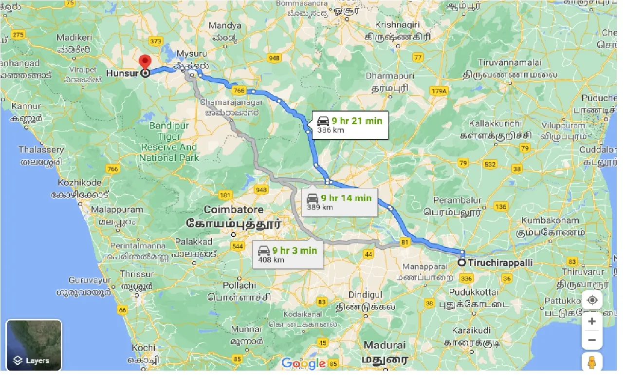 tiruchirappalli-to-hunsur-one-way