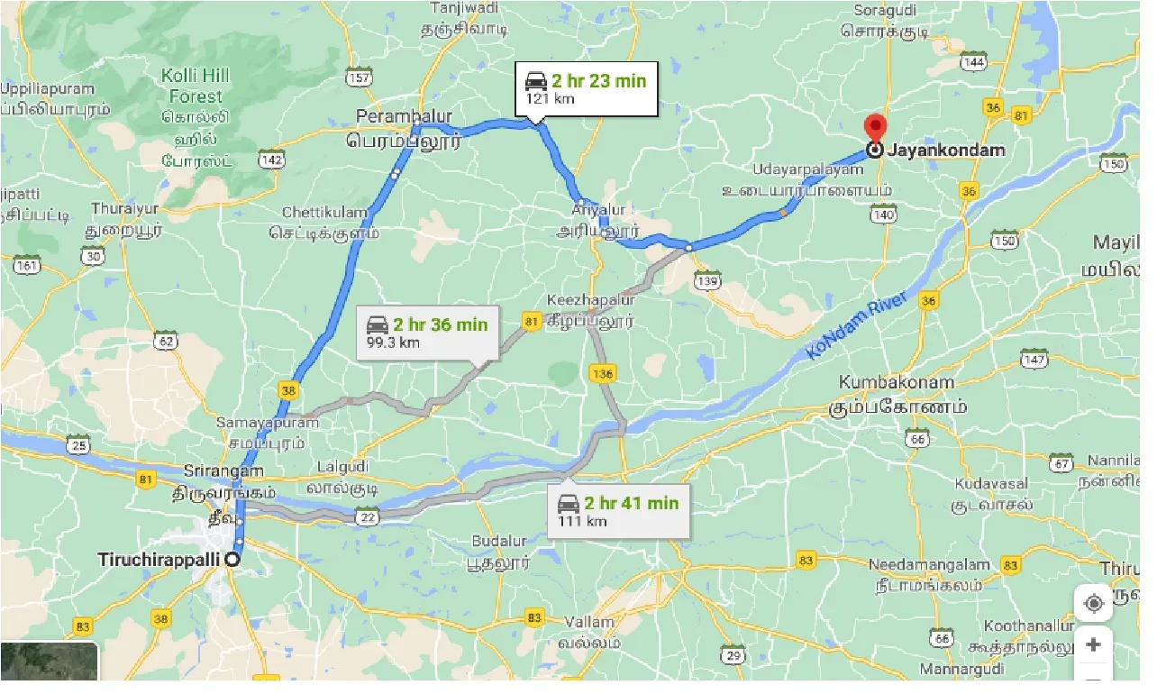 tiruchirappalli-to-jayankondam-one-way