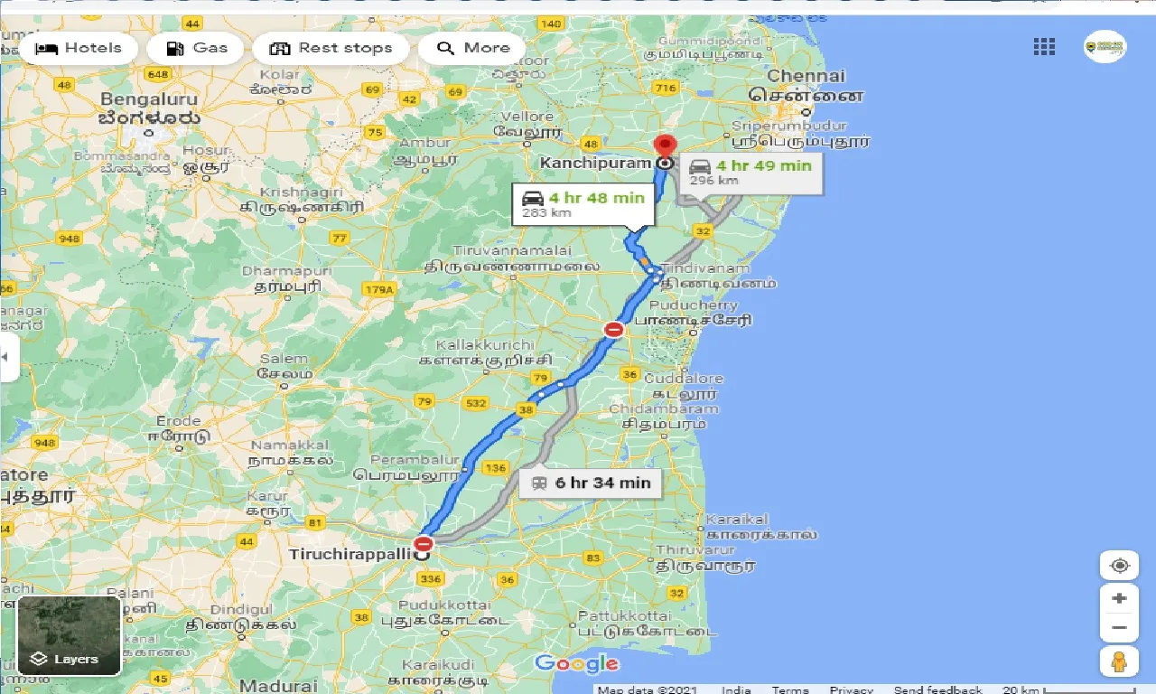 tiruchirappalli-to-kanchipuram-round-trip