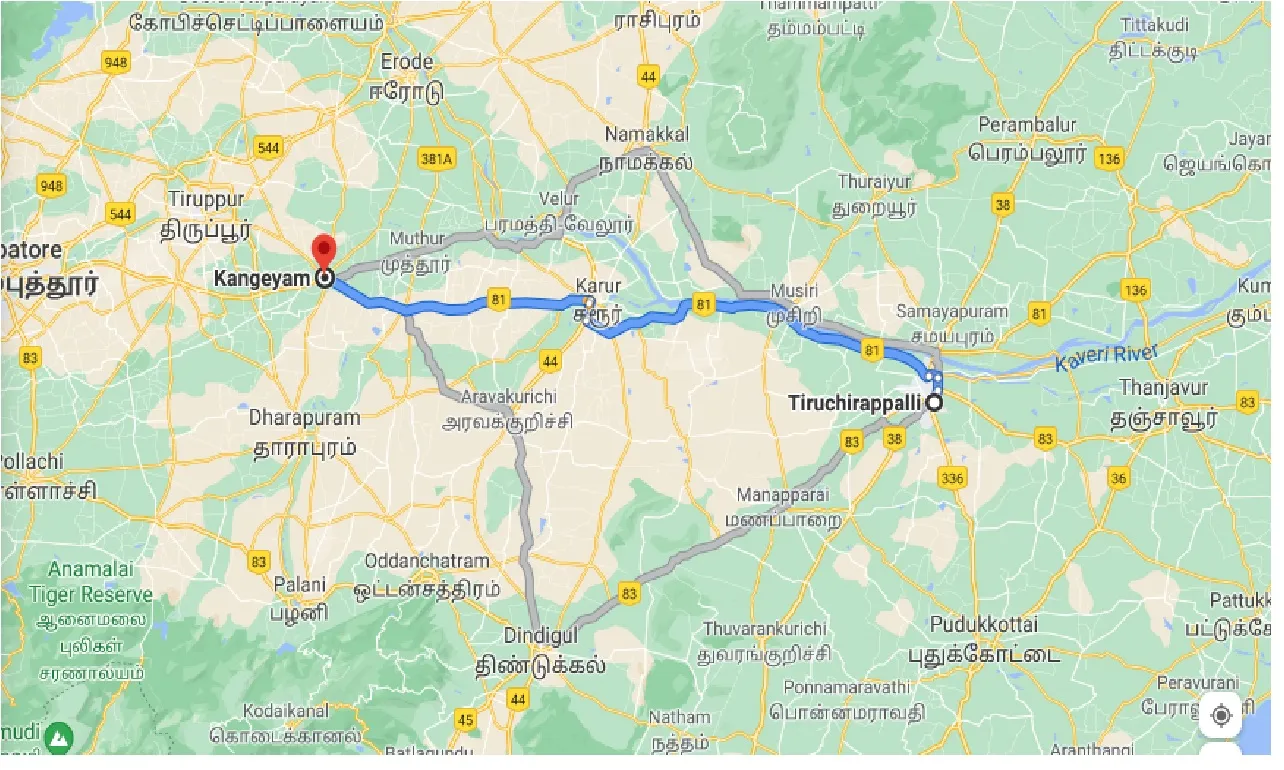 tiruchirappalli-to-kangeyam-taxi