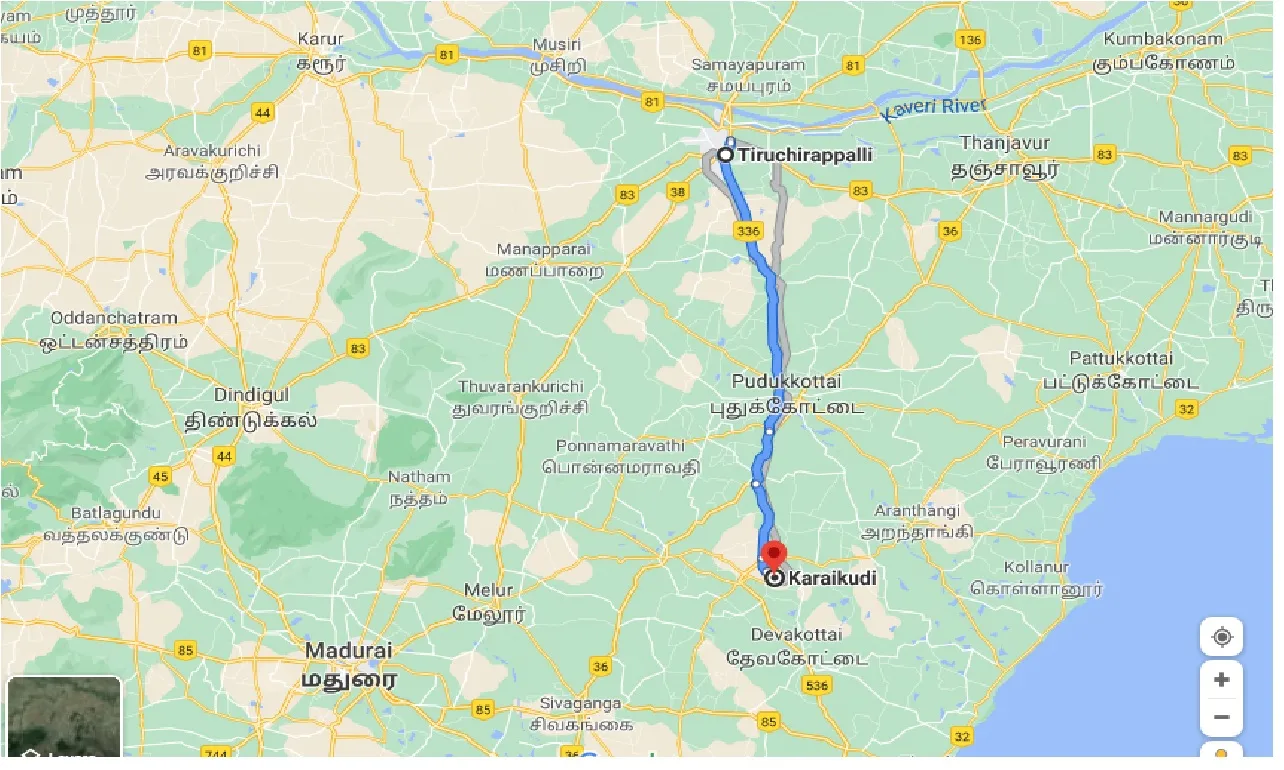 tiruchirappalli-to-karaikudi-one-way