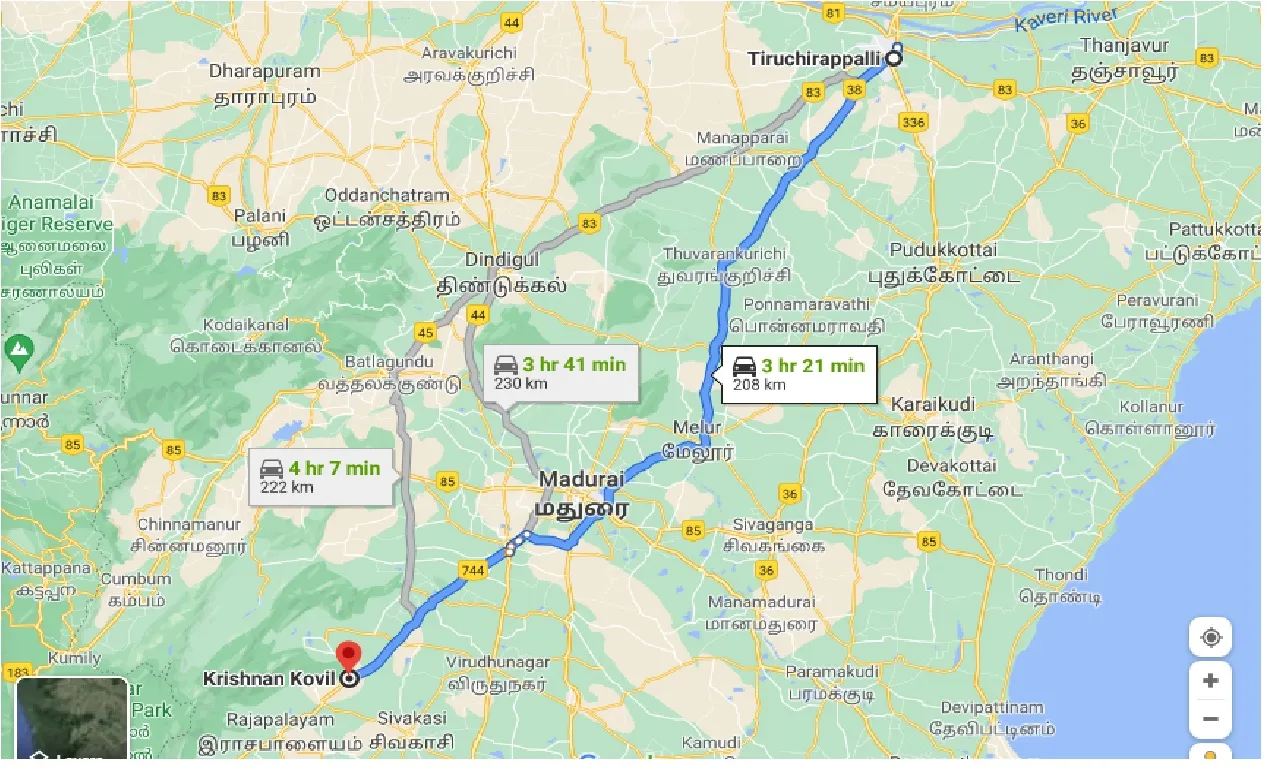 tiruchirappalli-to-krishnan-kovil-taxi