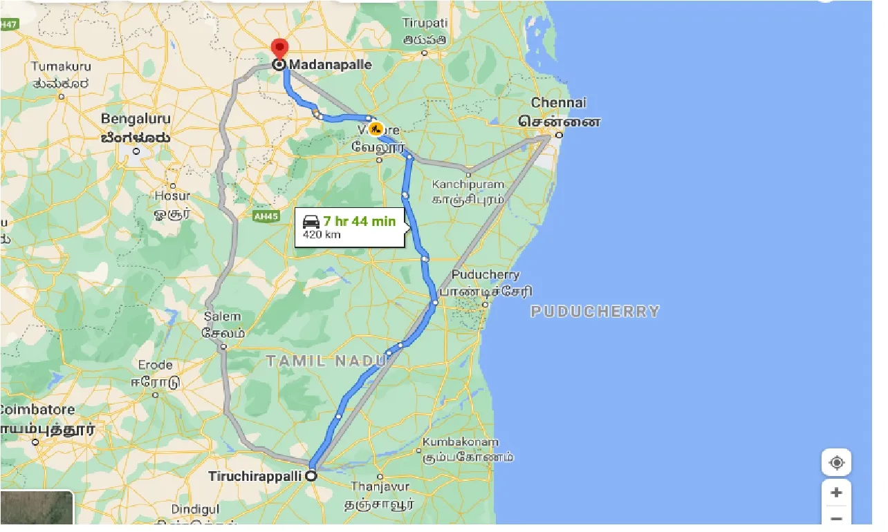 tiruchirappalli-to-madanapalle-taxi