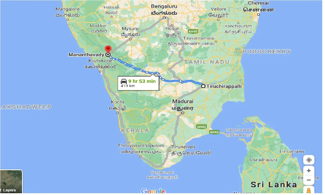 tiruchirappalli-to-mananthavady-one-way