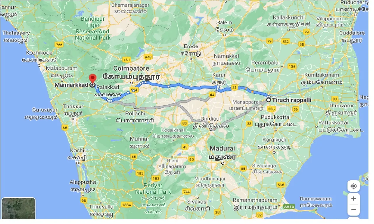 tiruchirappalli-to-mannarkkad-one-way