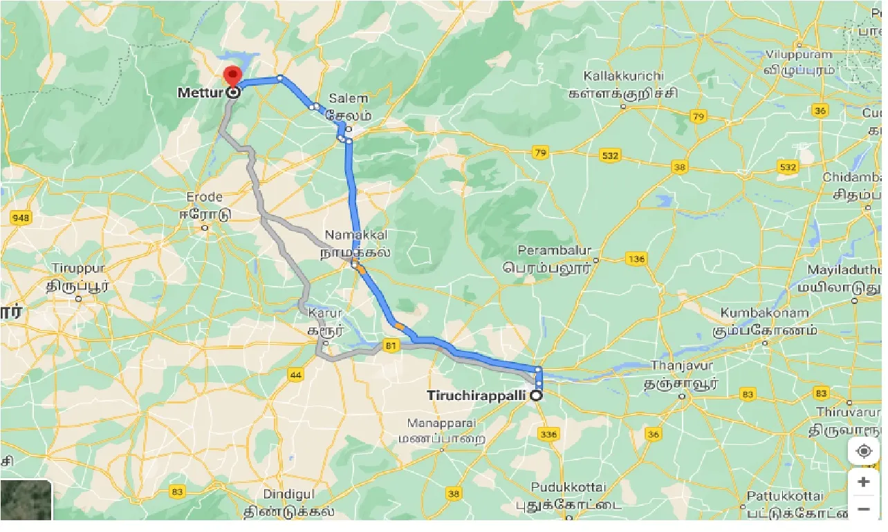 tiruchirappalli-to-mettur-taxi