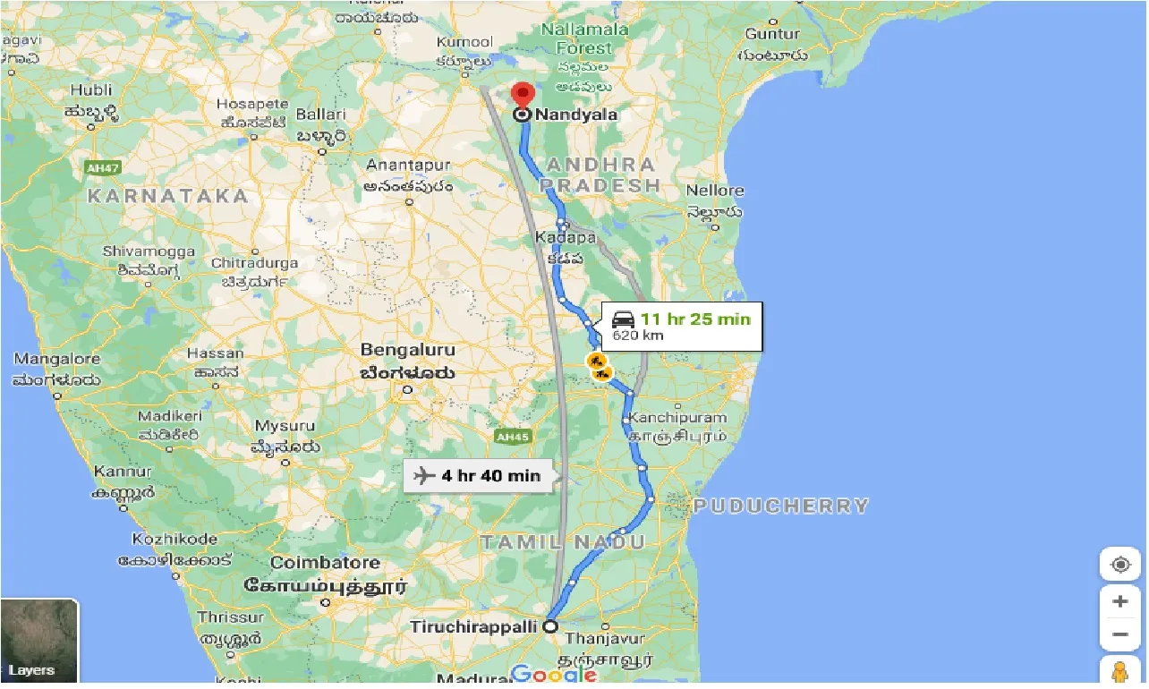 tiruchirappalli-to-nandyala-one-way