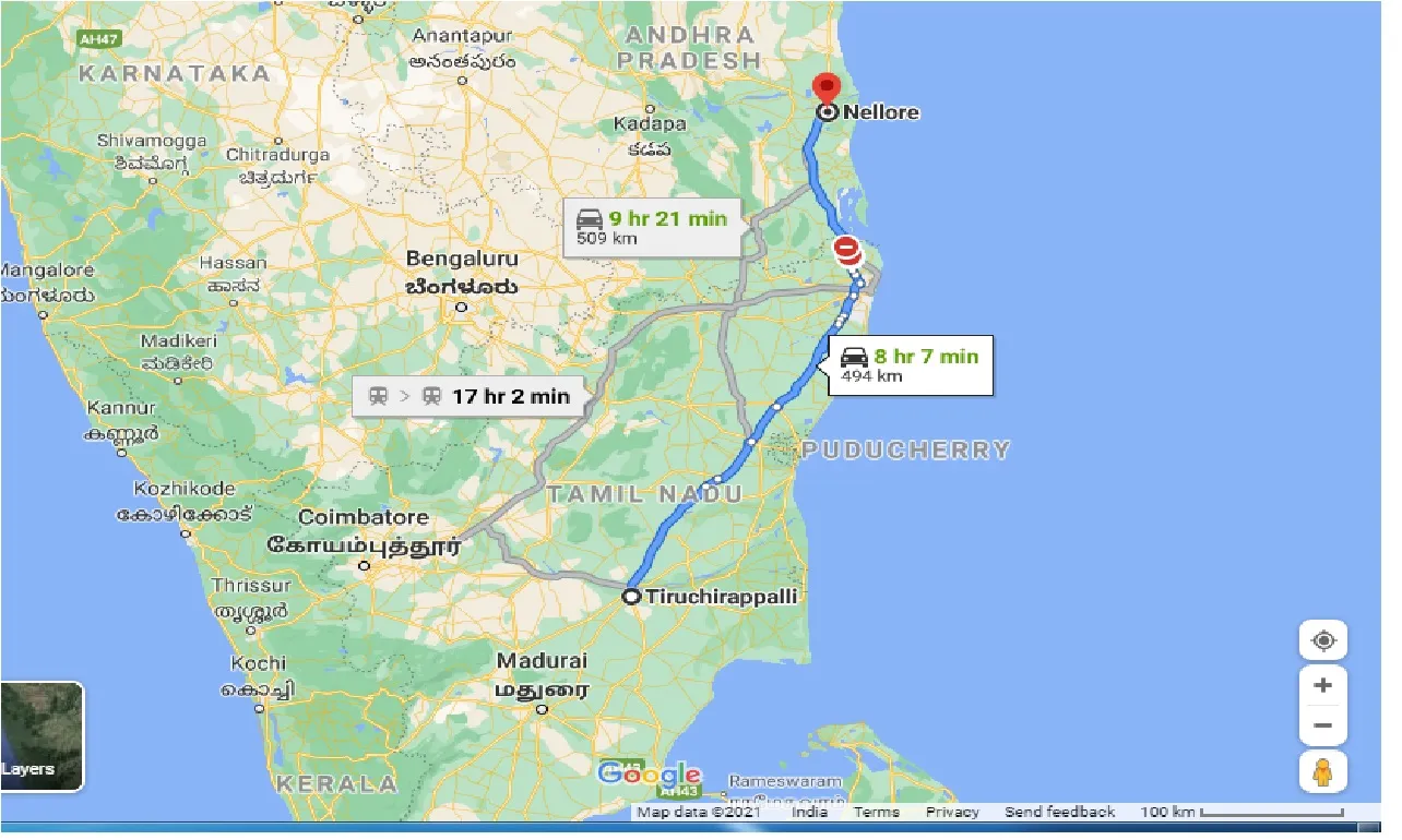 tiruchirappalli-to-nellore-one-way